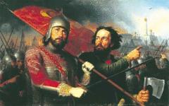 Репродукция картины М. И. Скотти. &laquo;Минин и Пожарский&raquo;. 1850 г. с сайта http://museum.ru/