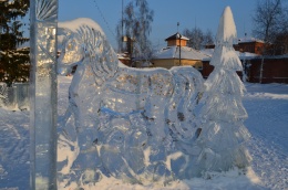 Енисейск. Ледяной символ 2014 года. 02.01.2014.