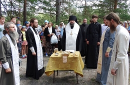 Крещение на Монастырском озере.