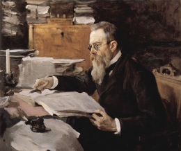 Портрет, выполненный В. А. Серовым в 1898 году.