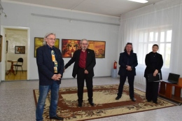 Слева-направо: Н. А. Балышев, В. Самошкин, К. Зинич, Т. Ушенина.