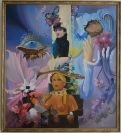 &laquo;Женская чувствительность. Сиреневый сон&raquo;. Х., м. 150 х 100.