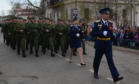 Парад 9 Мая 2014 года. Г. Енисейск.