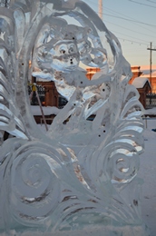 Ледяная обезъянка в Енисейске.