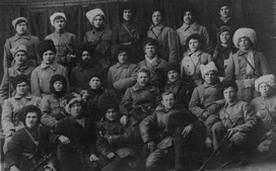 Групповой снимок енисейских партизан. 1920 г.